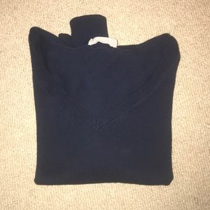 EVERLANE❤️navy blue crop cotton sweater ✨